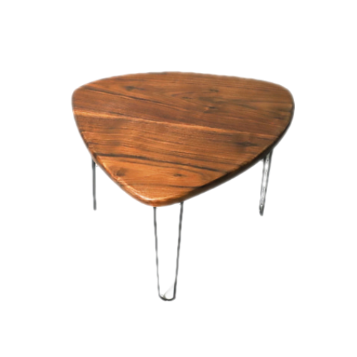 Triangle Walnut Table